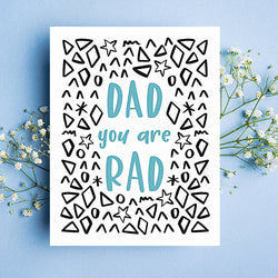 Rad Dad Birthday Card (ONLINE ORDER ONLY)