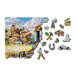 Railway 505 Piece Wood Jigsaw Puzzle Wooden City