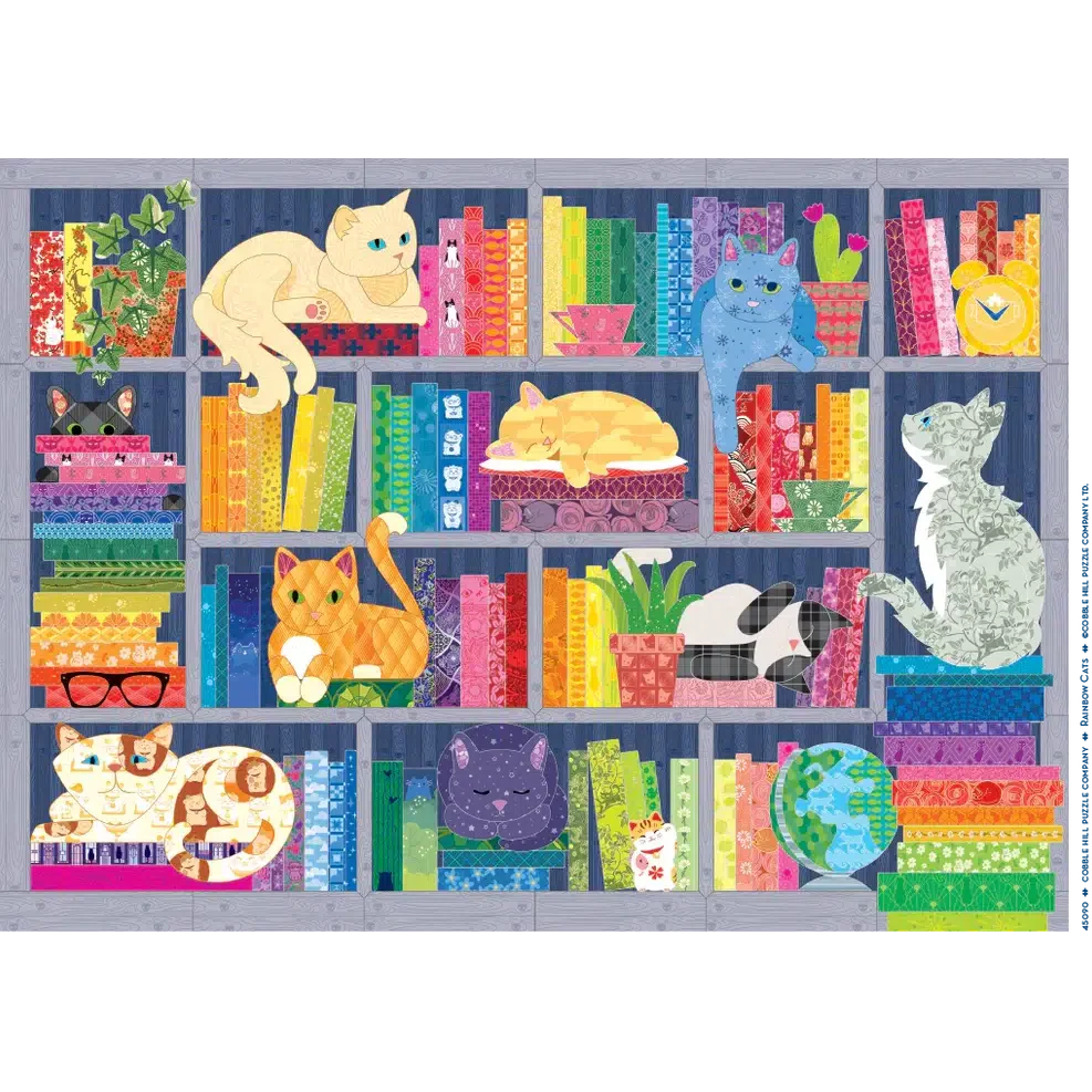 Rainbow Cats 500 Piece Jigsaw Puzzle Cobble Hill (ONLINE ORDER ONLY)