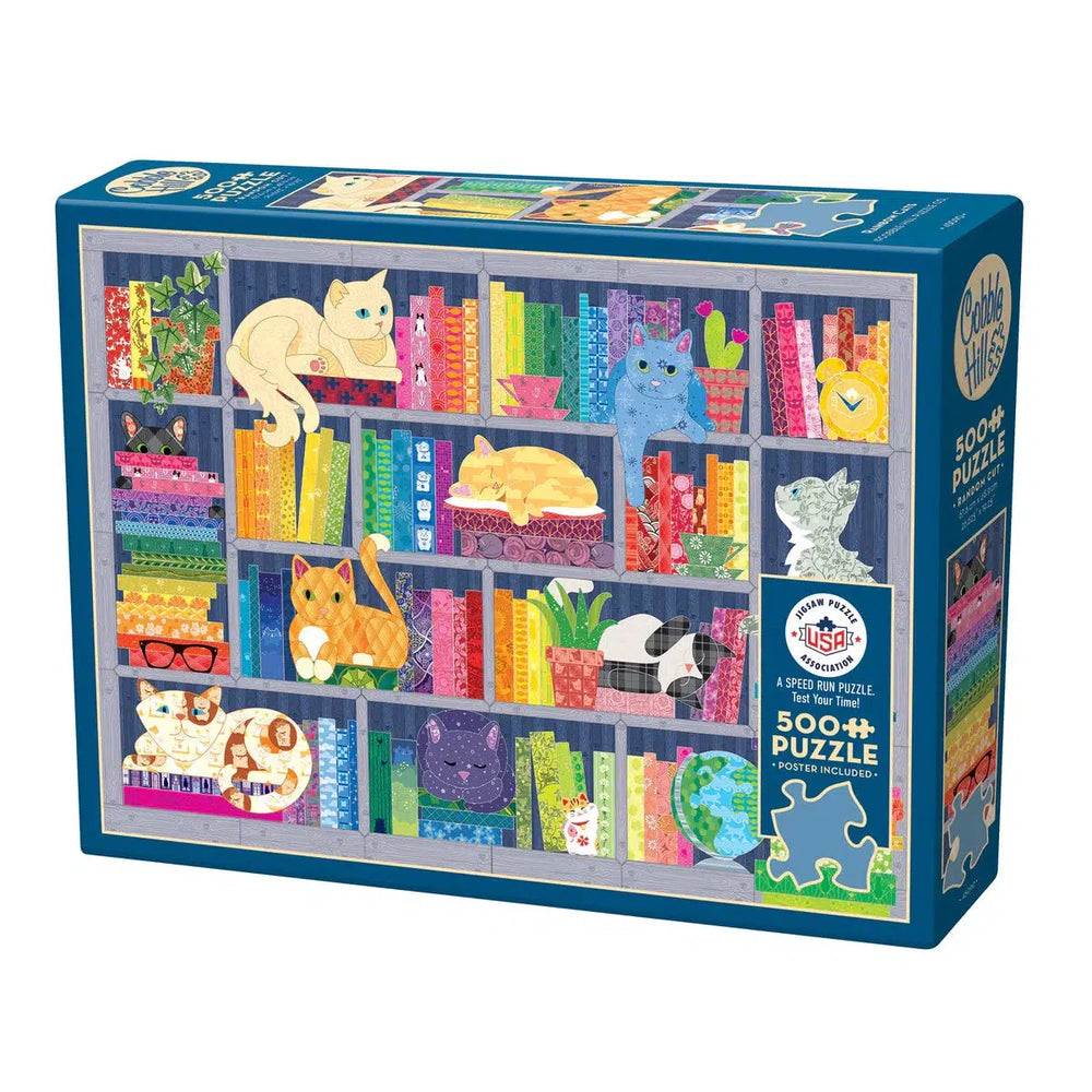 Rainbow Cats 500 Piece Jigsaw Puzzle Cobble Hill (ONLINE ORDER ONLY)