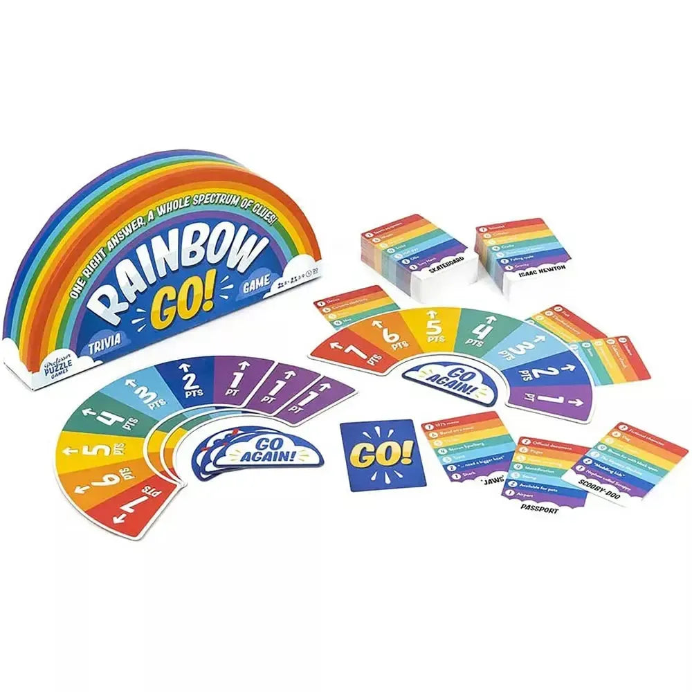 Rainbow Go! - Face Paced Trivia Card Game - Professor Puzzle (ONLINE ORDER ONLY)