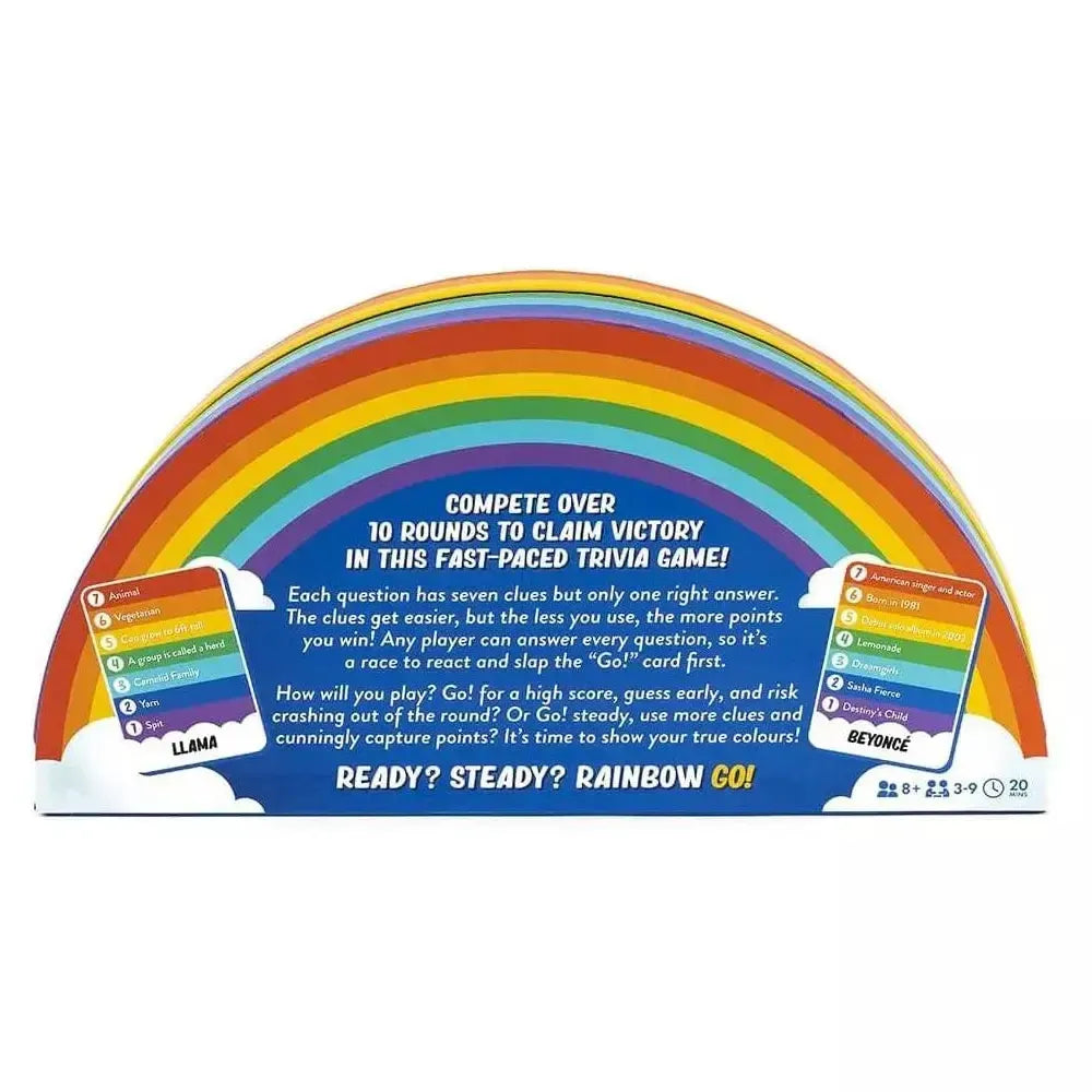 Rainbow Go! - Face Paced Trivia Card Game - Professor Puzzle (ONLINE ORDER ONLY)