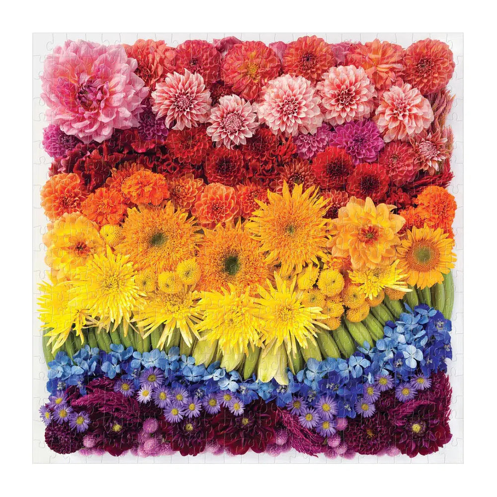 Rainbow Summer Flowers 500 Piece Jigsaw Puzzle Galison (ONLINE ORDER ONLY)