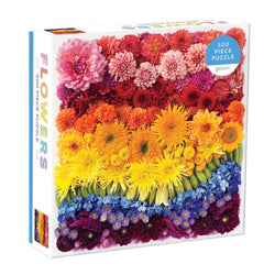 Rainbow Summer Flowers 500 Piece Jigsaw Puzzle Galison (ONLINE ORDER ONLY)