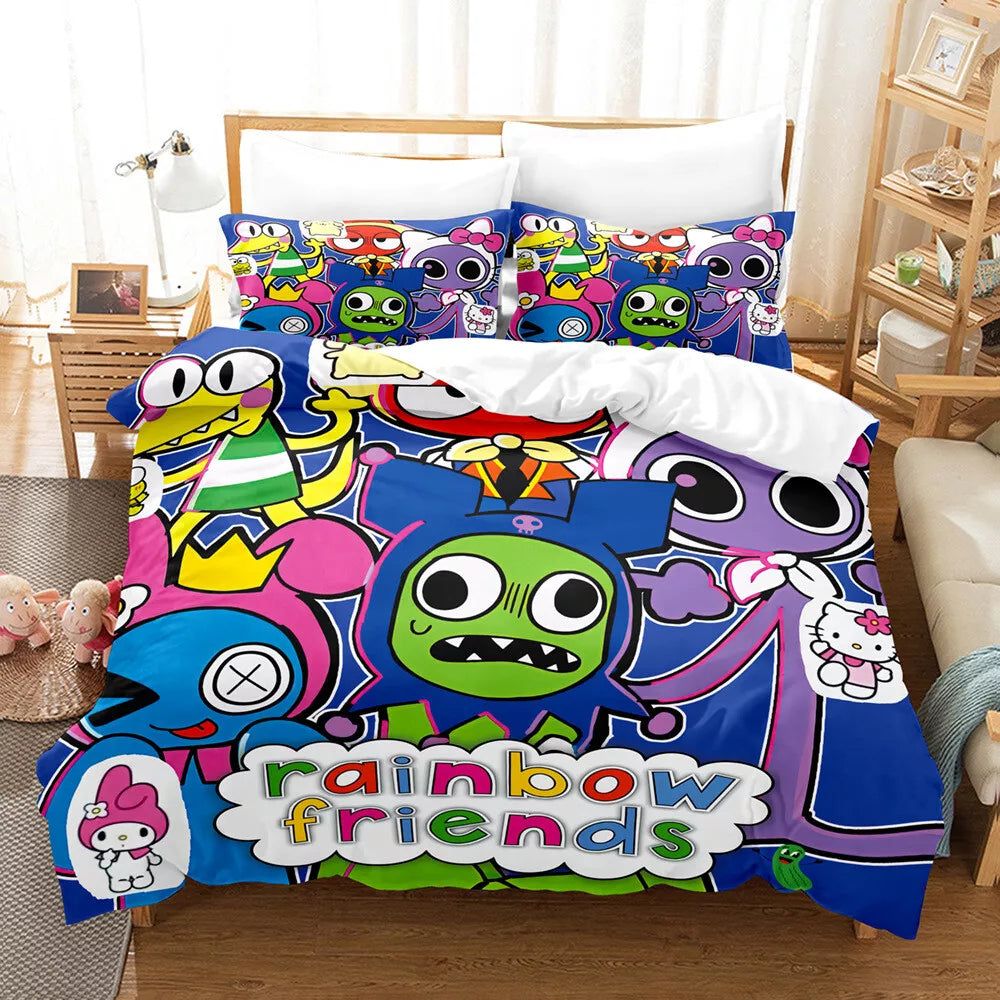 Rainbow Friends Bedding Set Quilt Cover Without Filler (Online Order Only)