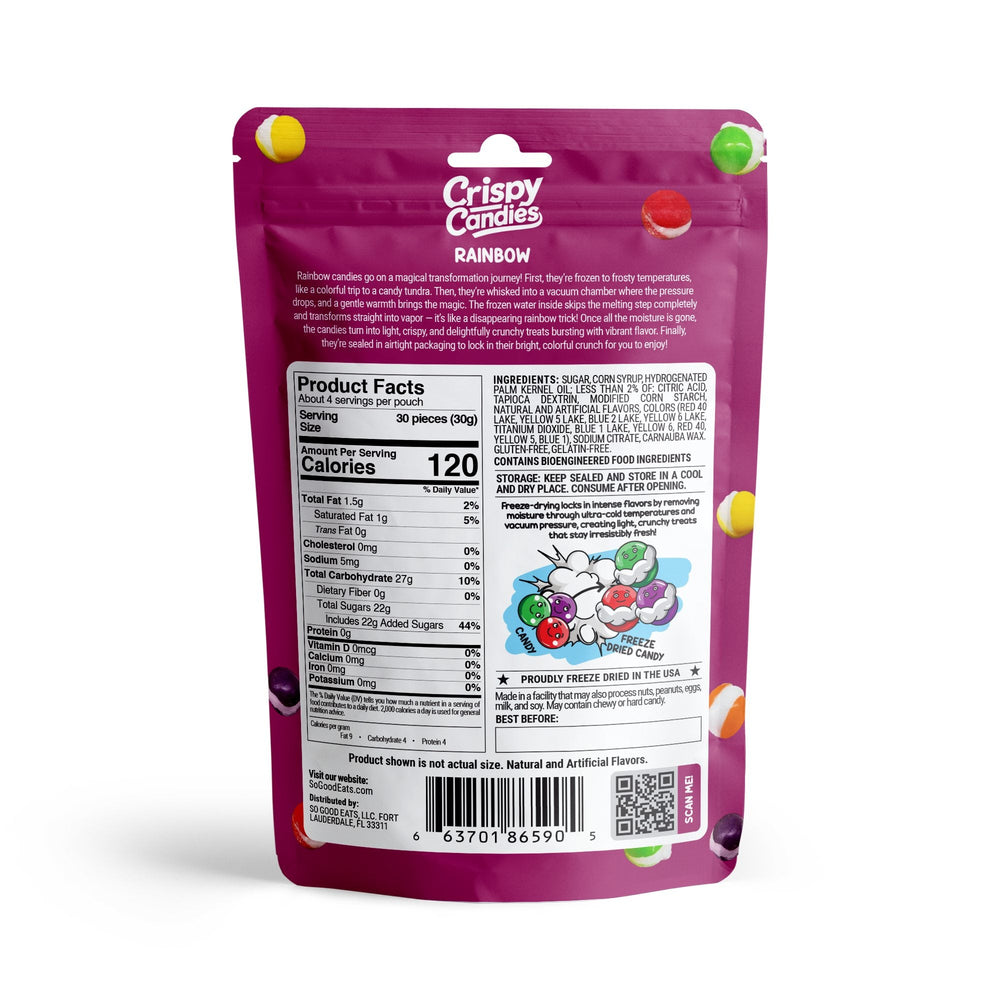 Crispy Candies - Rainbow Freeze Dried Candy 114g (ONLINE ORDER ONLY)
