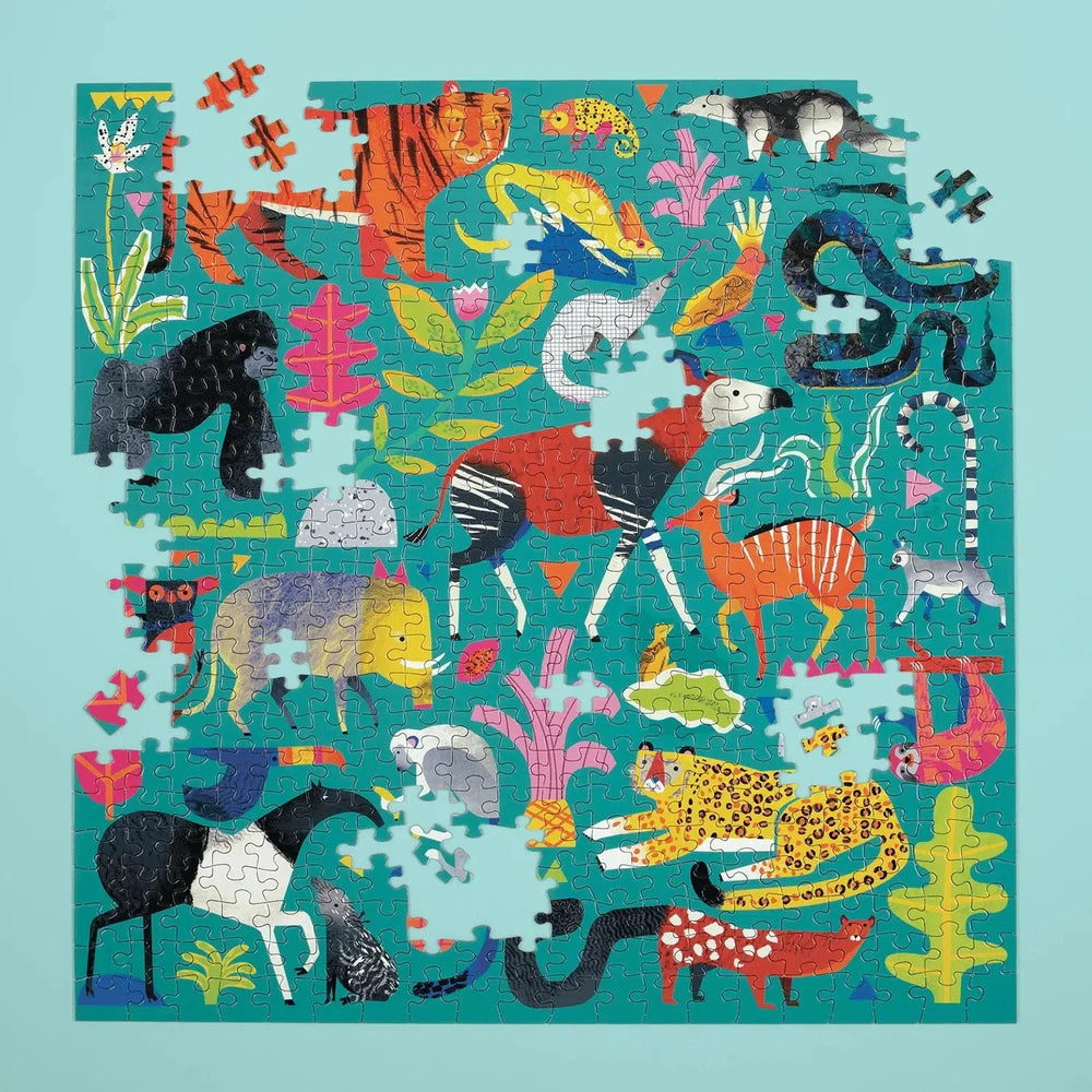 Rainforest Animals 500 Piece Jigsaw Puzzle Mudpuppy (ONLINE ORDER ONLY)