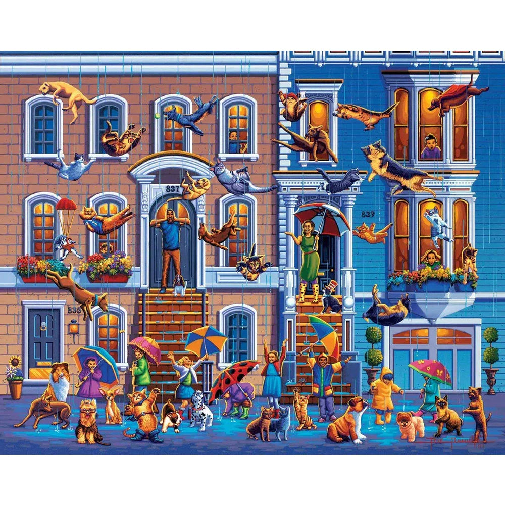 Raining Cats & Dogs 500 Piece Jigsaw Puzzle Dowdle (ONLINE ORDER ONLY)