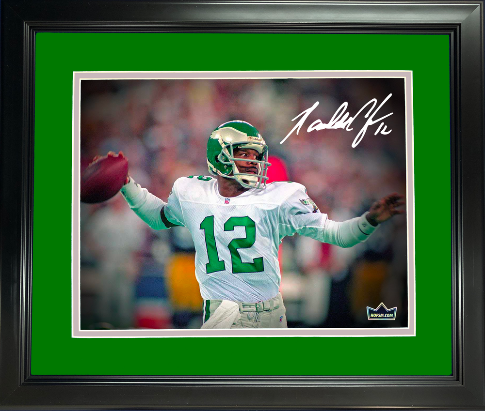 Framed Randall Cunningham Facsimile Laser Engraved Signature Auto Philadelphia Eagles 11"x14"Football Photo HOFSM Holo (ONLINE ORDER ONLY)