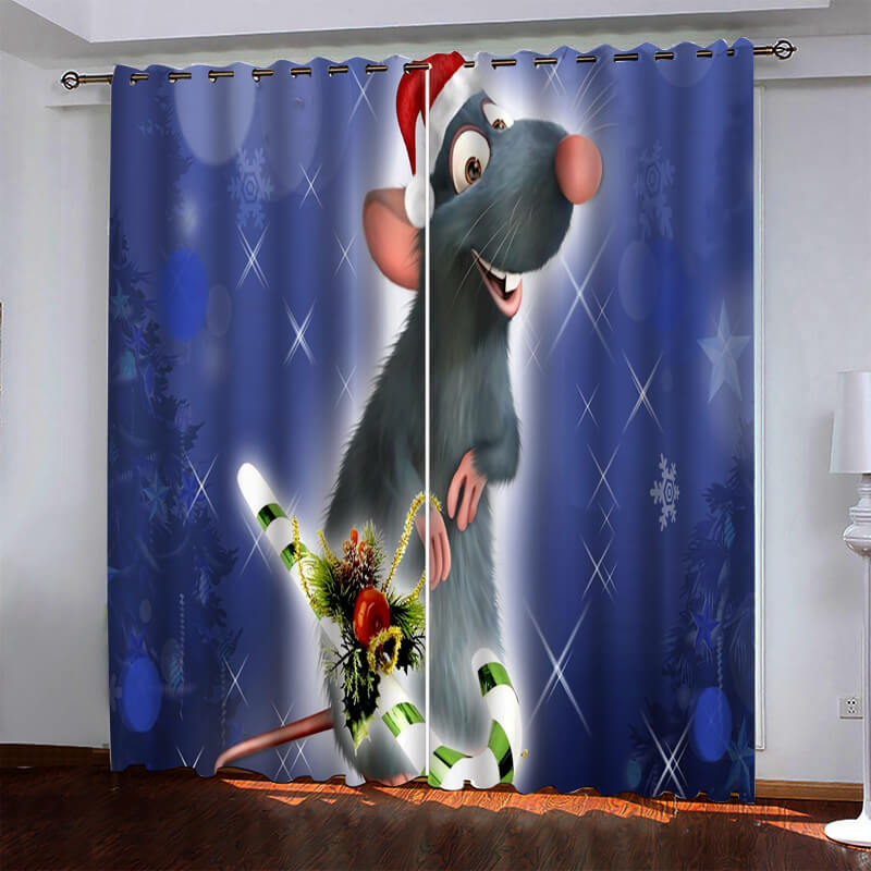 Ratatouille Curtains Pattern Blackout Window Drapes (Online Order Only)