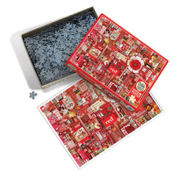 Red 1000 Piece Jigsaw Puzzle Cobble Hill (ONLINE ORDER ONLY)
