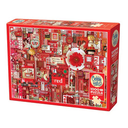 Red 1000 Piece Jigsaw Puzzle Cobble Hill (ONLINE ORDER ONLY)