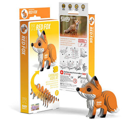 Red Fox 3D Cardboard Model Kit Eugy (ONLINE ORDER ONLY)