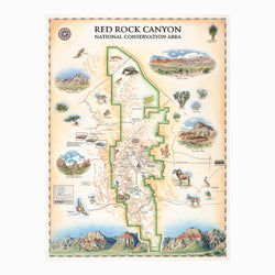Red Rock Canyon 1000 Piece Jigsaw Puzzle Xplorer Maps (ONLINE ORDER ONLY)