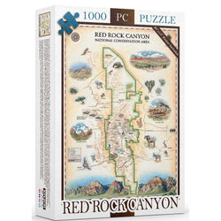 Red Rock Canyon 1000 Piece Jigsaw Puzzle Xplorer Maps (ONLINE ORDER ONLY)