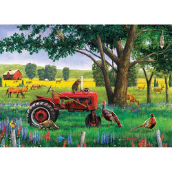 Red Tractor 35 Piece Tray Jigsaw Puzzle Cobble Hill (ONLINE ORDER ONLY)