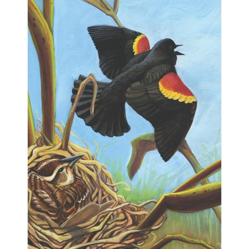 Red-winged Blackbird 100 Piece Mini Jigsaw Puzzle NYPC (ONLINE ORDER ONLY)