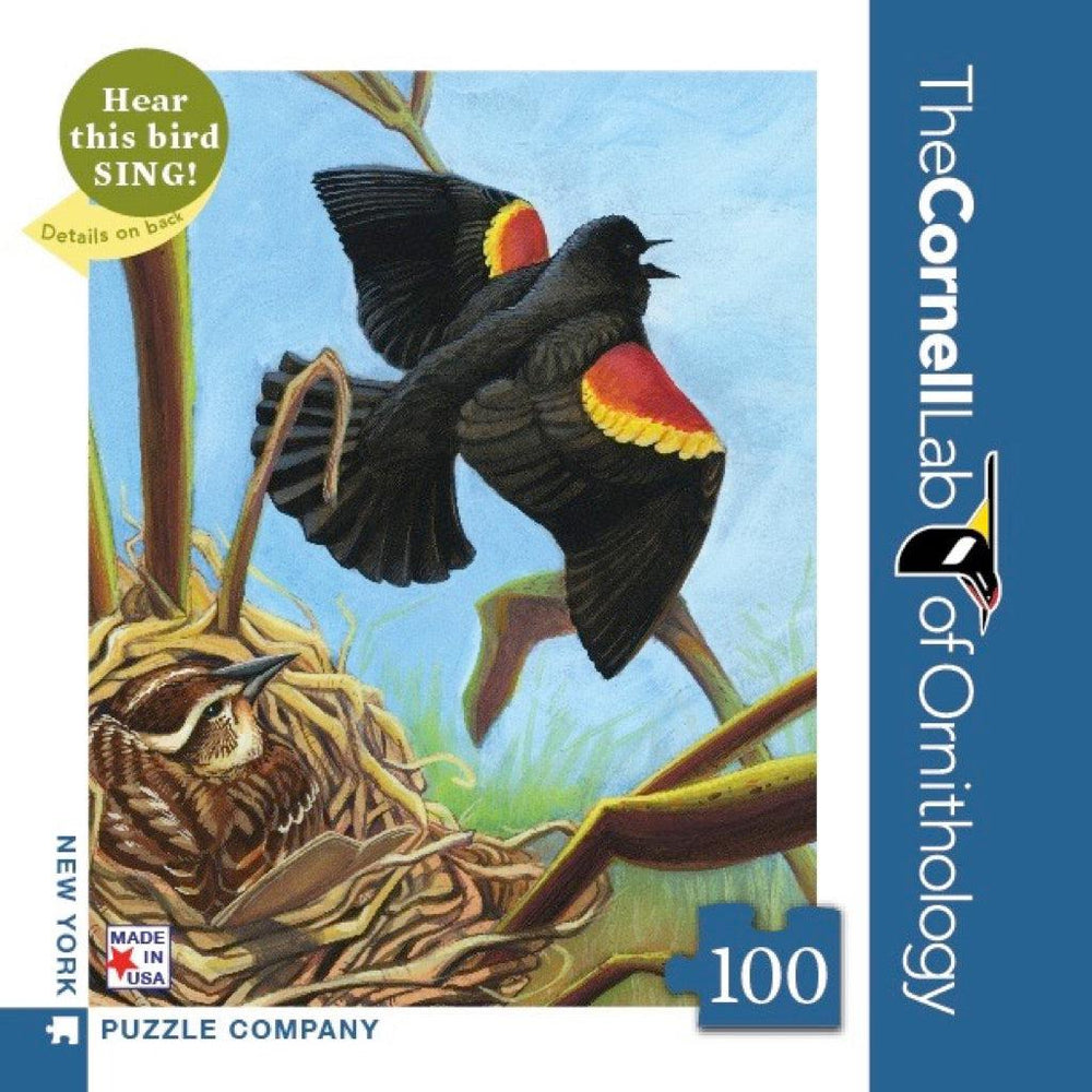 Red-winged Blackbird 100 Piece Mini Jigsaw Puzzle NYPC (ONLINE ORDER ONLY)