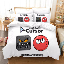 Red Ball 4 Bedding Set Pattern Quilt Cover Without Filler (Online Order Only)