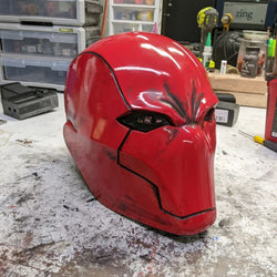 Red Vigilante Helmet - Wearable Costume Cowl Mask Helm (ONLINE ORDER ONLY)