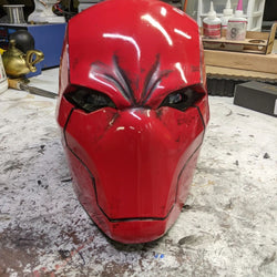 Red Vigilante Helmet - Wearable Costume Cowl Mask Helm (ONLINE ORDER ONLY)
