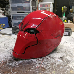Red Vigilante Helmet - Wearable Costume Cowl Mask Helm (ONLINE ORDER ONLY)