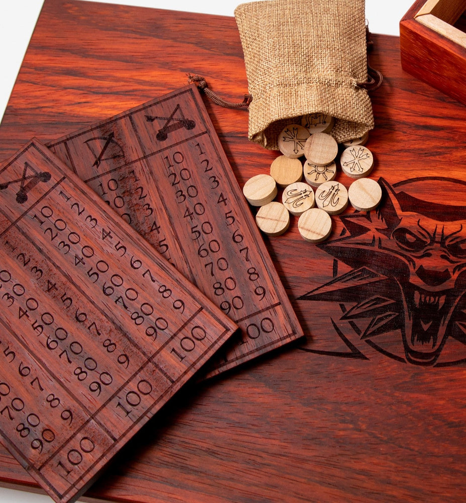 Gwent Board BUNDLE - Witcher Card Game - Genuine Hardwoods (ONLINE ORDER ONLY)