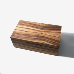 Cigar Humidor - Zebrawood with Spanish Cedar Lining - 80 Capacity (ONLINE ORDER ONLY)