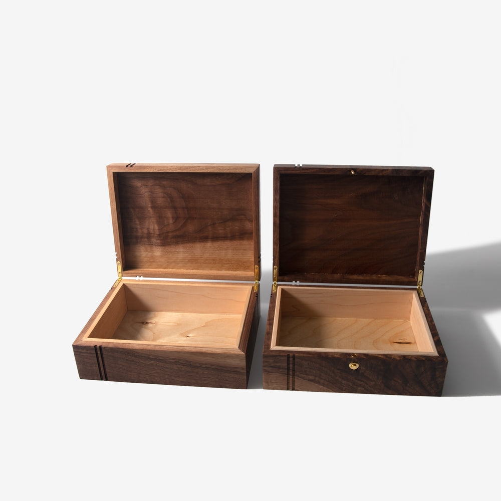 Keepsake Box - Black Walnut and Maple