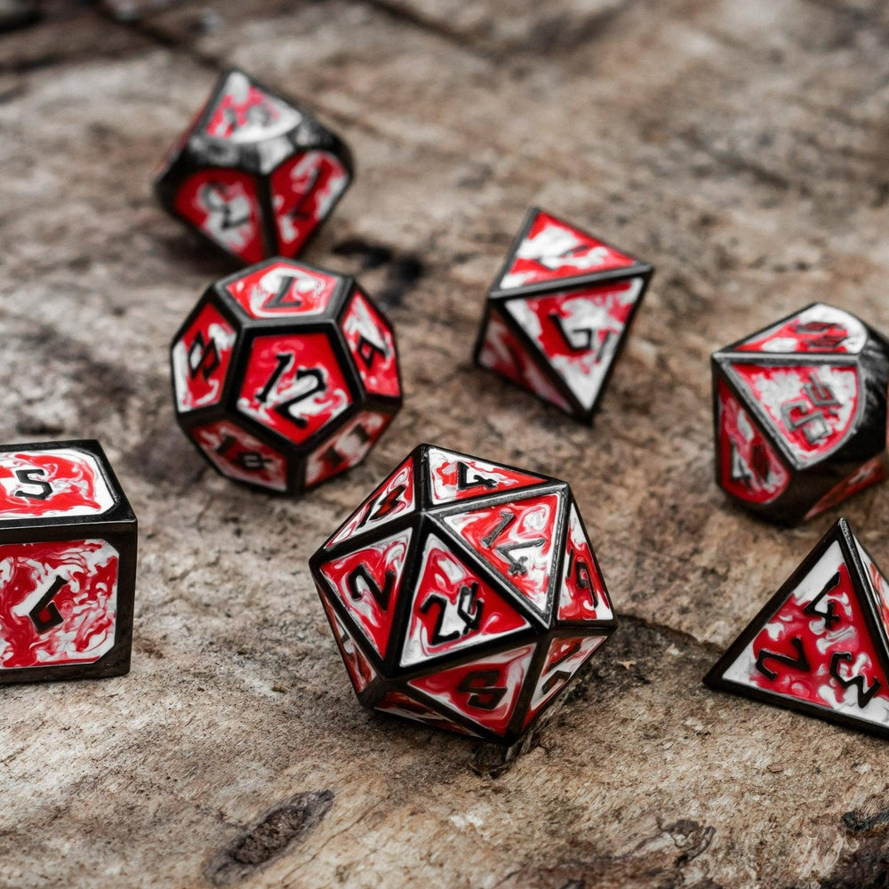 Elder Runes Blood Chalice Metal Dice Set (ONLINE ORDER ONLY)