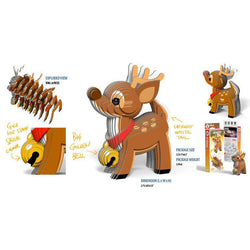 Reindeer 3D Cardboard Model Kit Eugy (ONLINE ORDER ONLY)