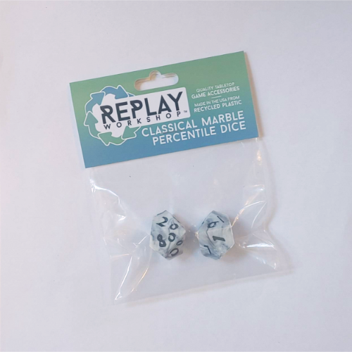 Classical Marble Recycled Percentile Dice [Replay] (ONLINE ORDER ONLY)