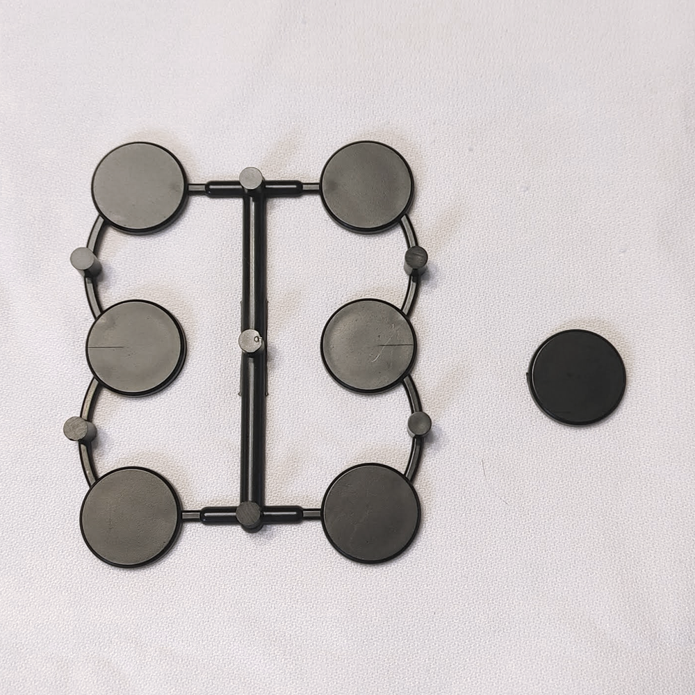 Recycled Plastic Miniatures Bases 1" Round [Replay] (ONLINE ORDER ONLY)