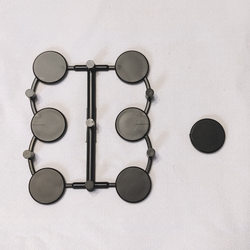 Recycled Plastic Miniatures Bases 1" Round [Replay] (ONLINE ORDER ONLY)