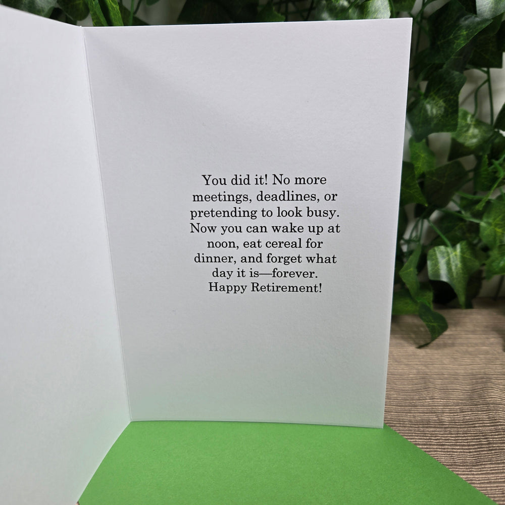 Congratulations on Retirement for Man Card (ONLINE ORDER ONLY)