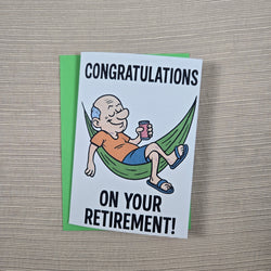 Congratulations on Retirement for Man Card (ONLINE ORDER ONLY)