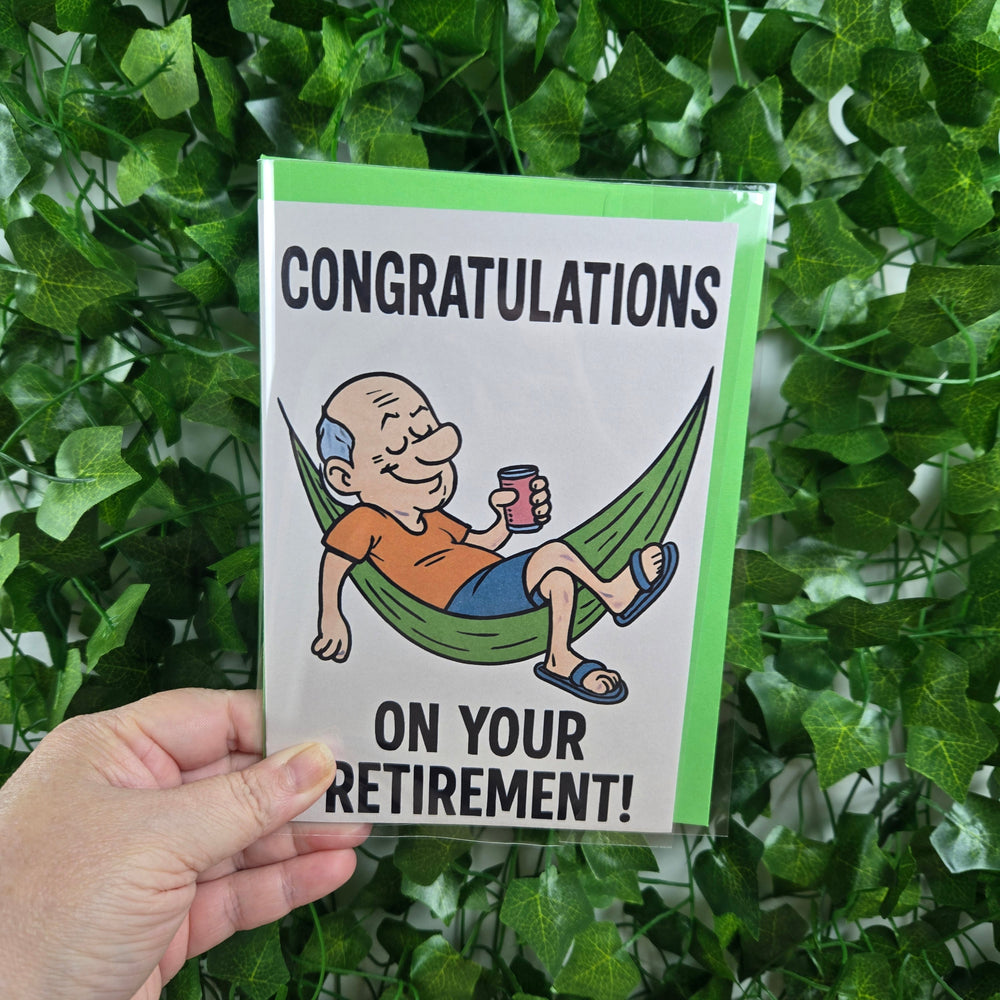Congratulations on Retirement for Man Card (ONLINE ORDER ONLY)