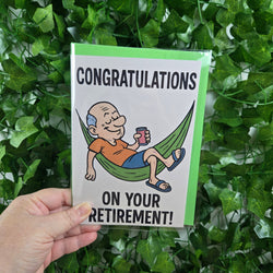 Congratulations on Retirement for Man Card (ONLINE ORDER ONLY)