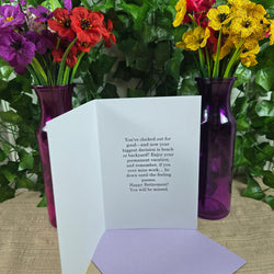 Congratulations on Retirement for Woman Card (ONLINE ORDER ONLY)