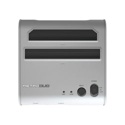 Retro-Bit Retro Duo 2 in 1 Console System Compatible With Original NES/SNES, & Super Nintendo Games - Silver/Black (Online Order Only)
