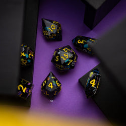 Retro Handmade Resin DND Dice Set (ONLINE ORDER ONLY)
