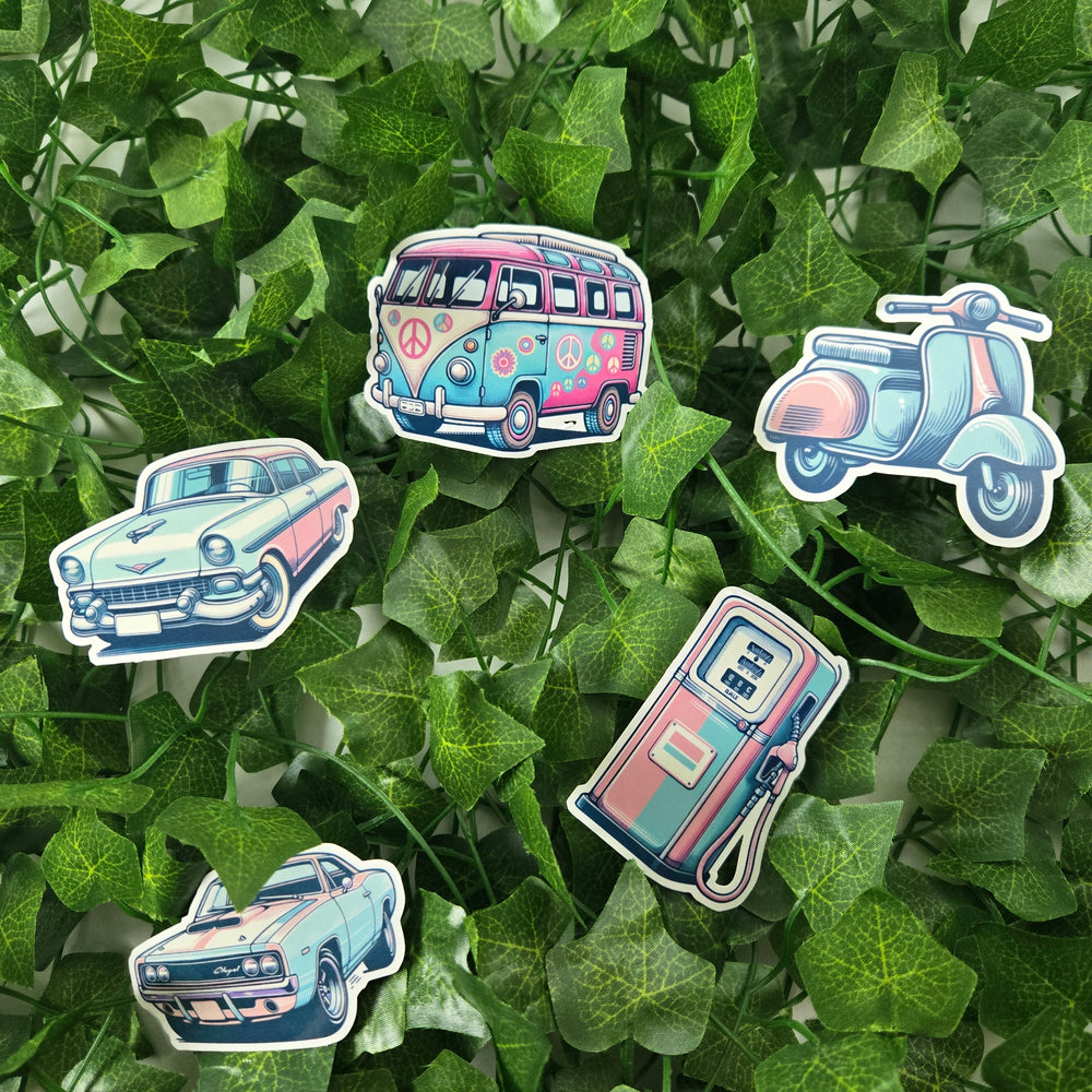 Retro Vehicle Stickers (ONLINE ORDER ONLY)