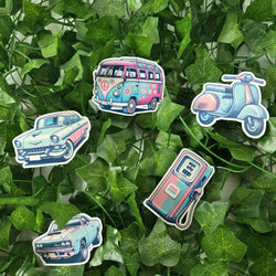 Retro Vehicle Stickers (ONLINE ORDER ONLY)