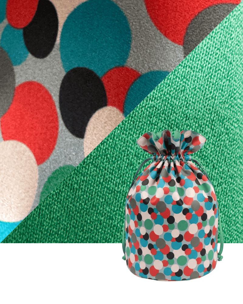 Medium Reversible Reusable Fabric Gift Bag | Polka Dots (ONLINE ORDER ONLY)