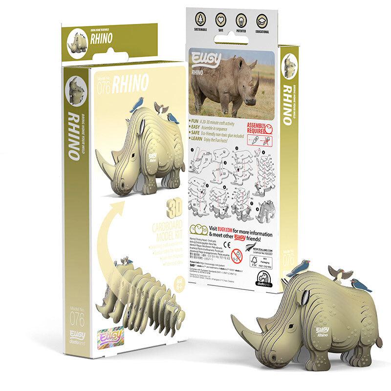 Rhino 3D Cardboard Model Kit Eugy (ONLINE ORDER ONLY)