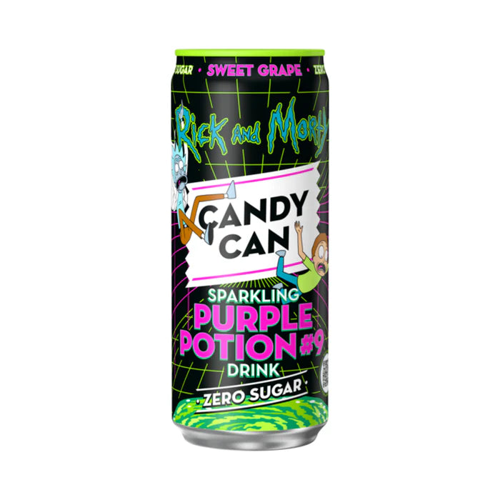 Rick and Morty Sparkling Purple Potion #9 - Sweet Grape Zero Sugar (330ml) (Netherlands) (ONLINE ORDER ONLY)