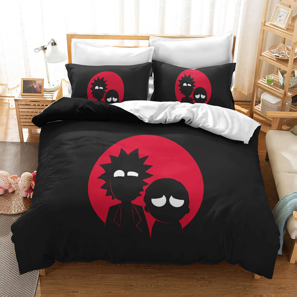 Rick And Morty 3 Piece Bedding Set Quilt Cover Without Filler (Online Order Only)