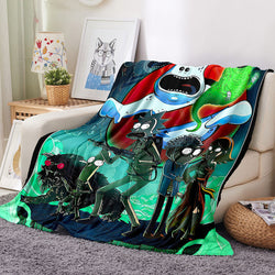 Rick and Morty Blanket Flannel Throw Room Decoration (Online Order Only)