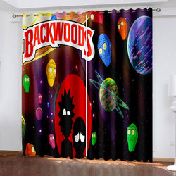 Rick and Morty Curtains Blackout Window Drapes (Online Order Only)