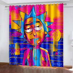 Rick and Morty Curtains Blackout Window Drapes (Online Order Only)